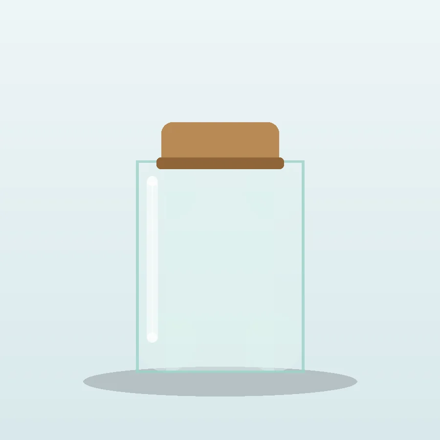 Glass Jar Terrarium Tank 20 cm