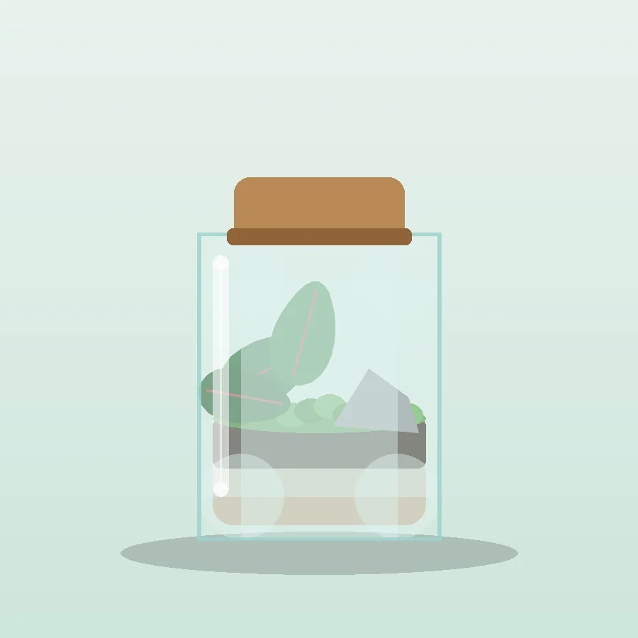 Rainforest Moss Jar (Ready-made)